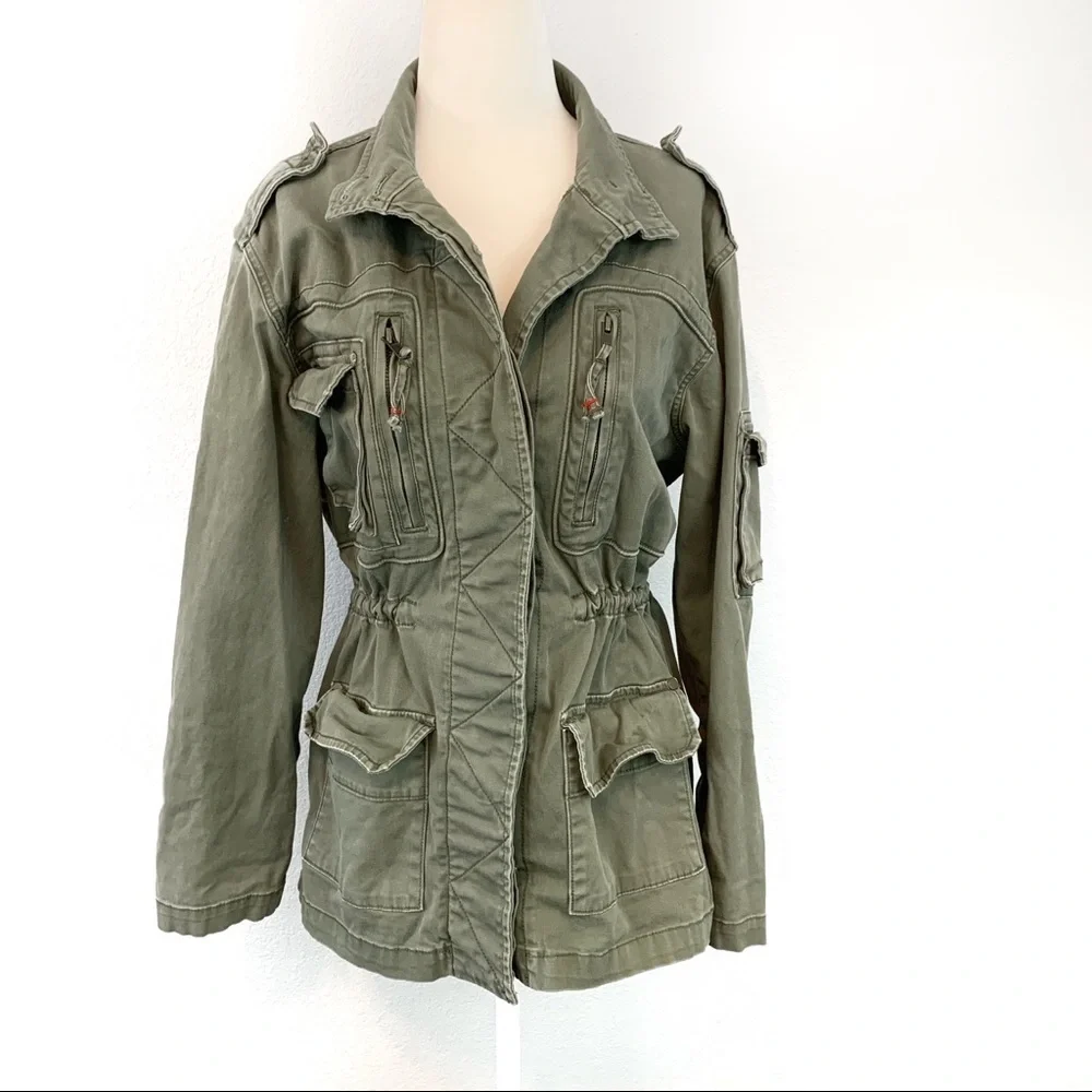 Sam Edelman Army Green Military Jacket